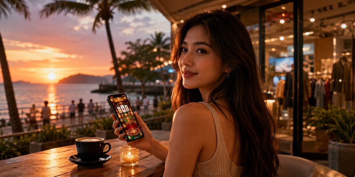 Pengguna Kota Kinabalu menggunakan aplikasi kasino richman88 di telefon Android