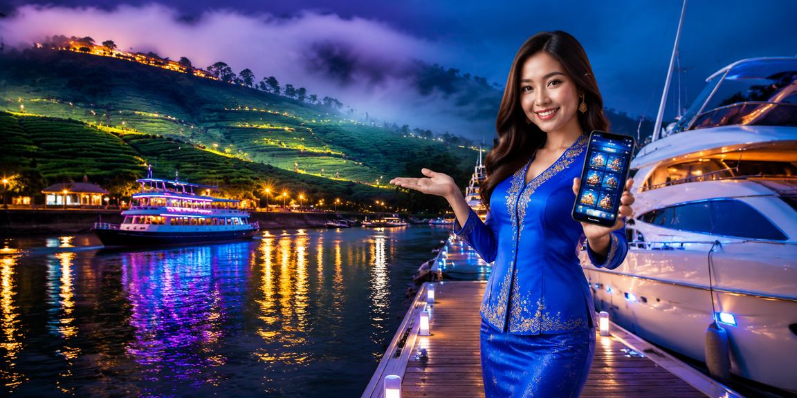 Pemain wanita berbaju kurung menikmati permainan kasino slot di Malaysia